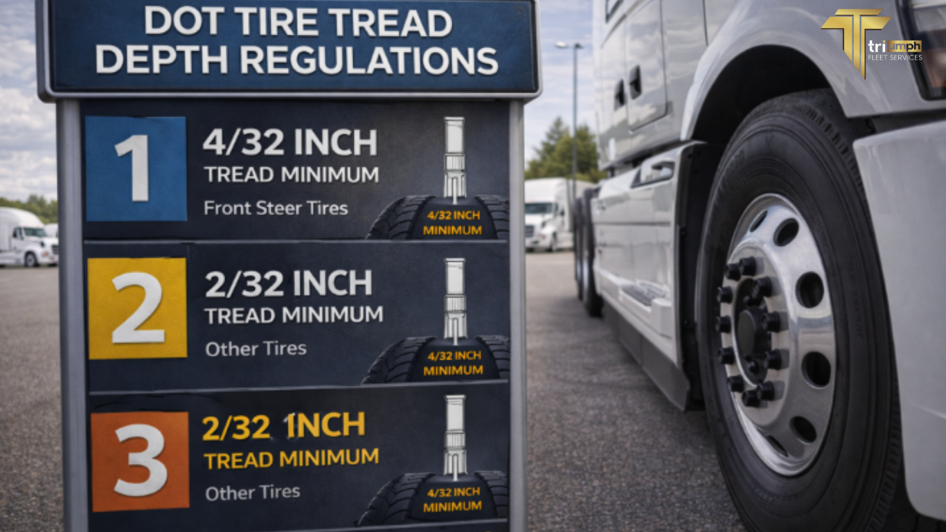 DOT Tire Tread Depth Regulations