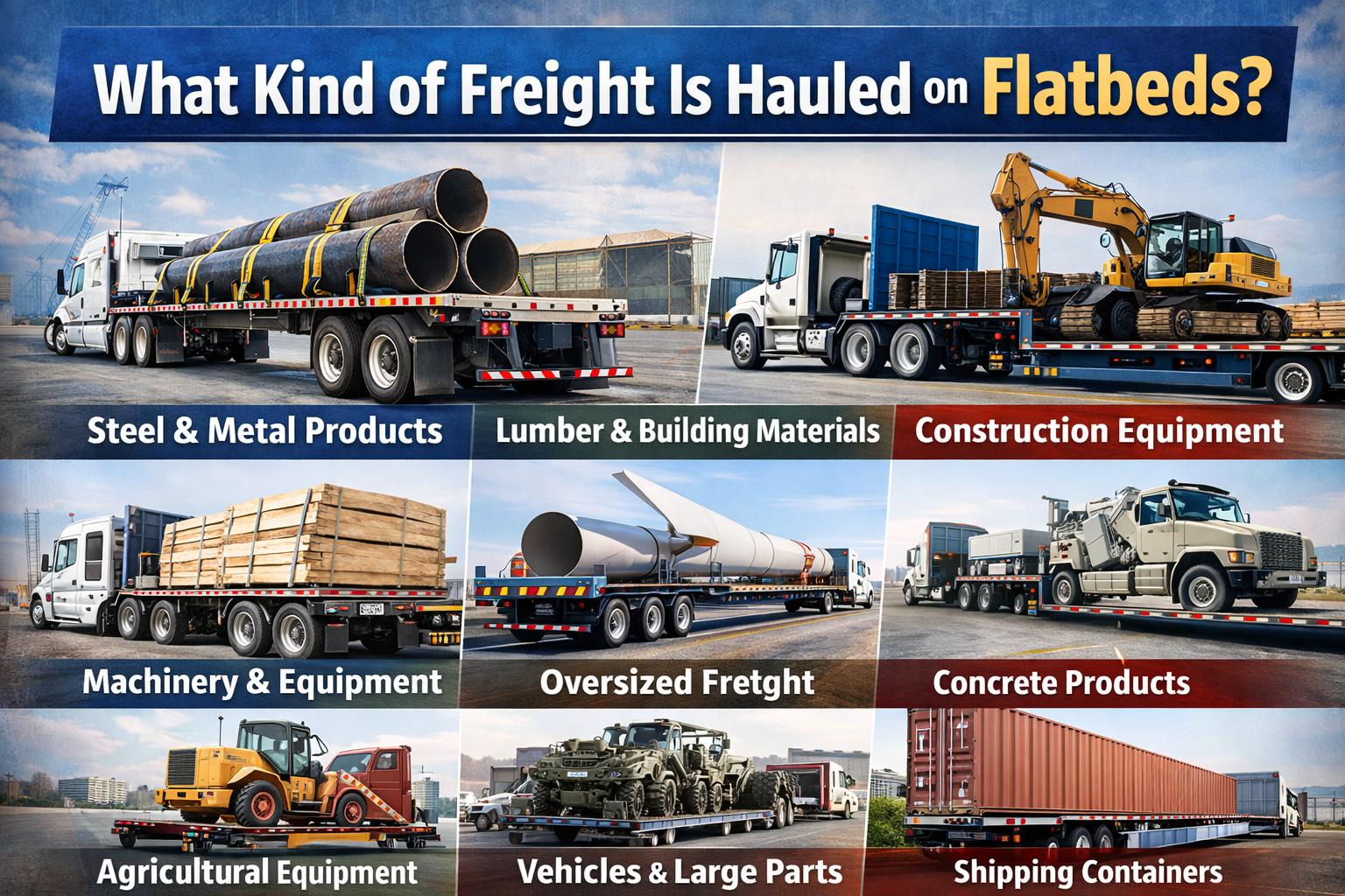 What Kind of Freight Is Hauled on Flatbeds?
