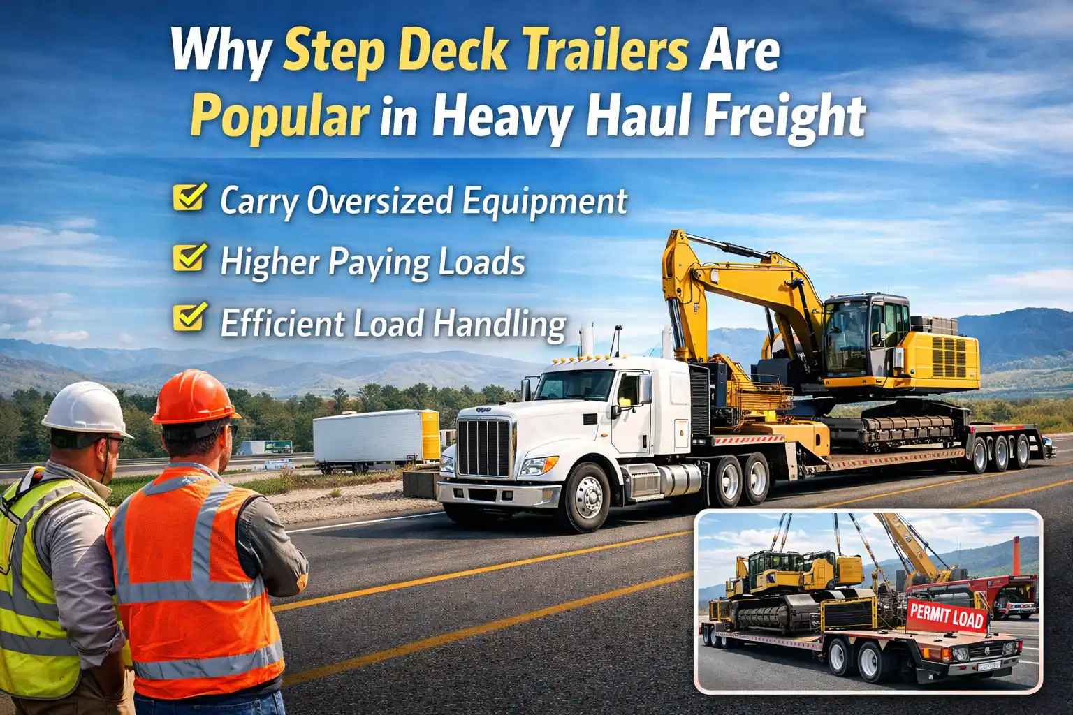 Why Step Deck Trailers Are Popular in Heavy Haul Freight