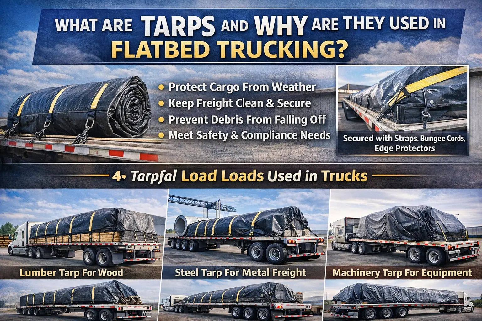 What Are Tarps and Why Are They Used in Flatbed Trucking?